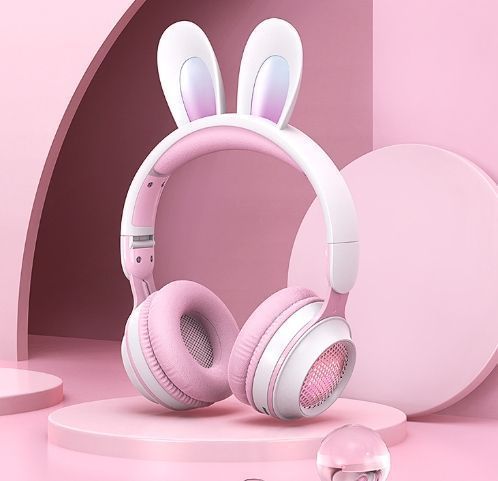 ヘッドホン Bluetooth マイク付き 可愛い うさぎ耳 ワイヤレス