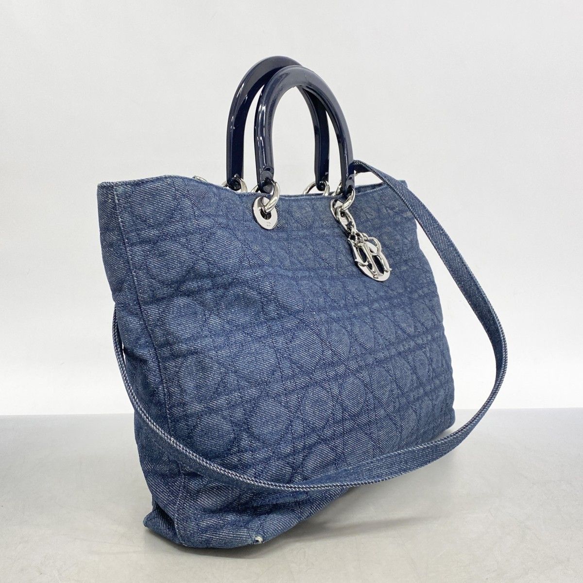 5db1779】クリスチャンディオール ハンドバッグ カナージュ レディ  