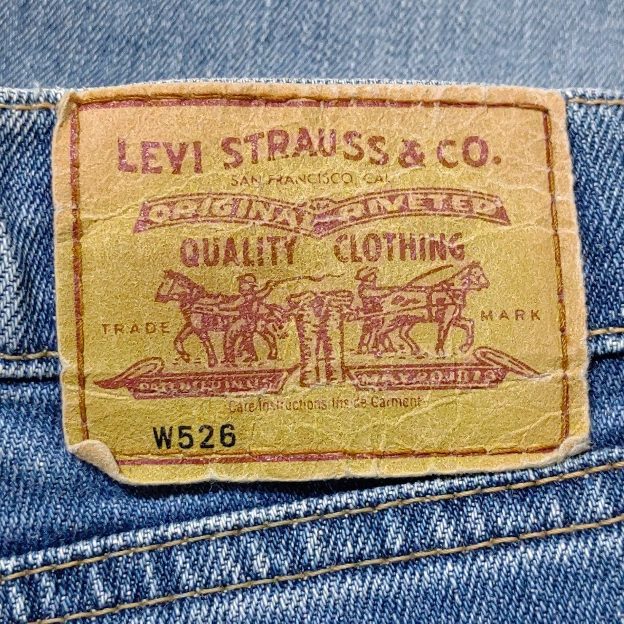 日本製【LEVI'S】リーバイスw526 デニム パンツ ジーパン Gパン 