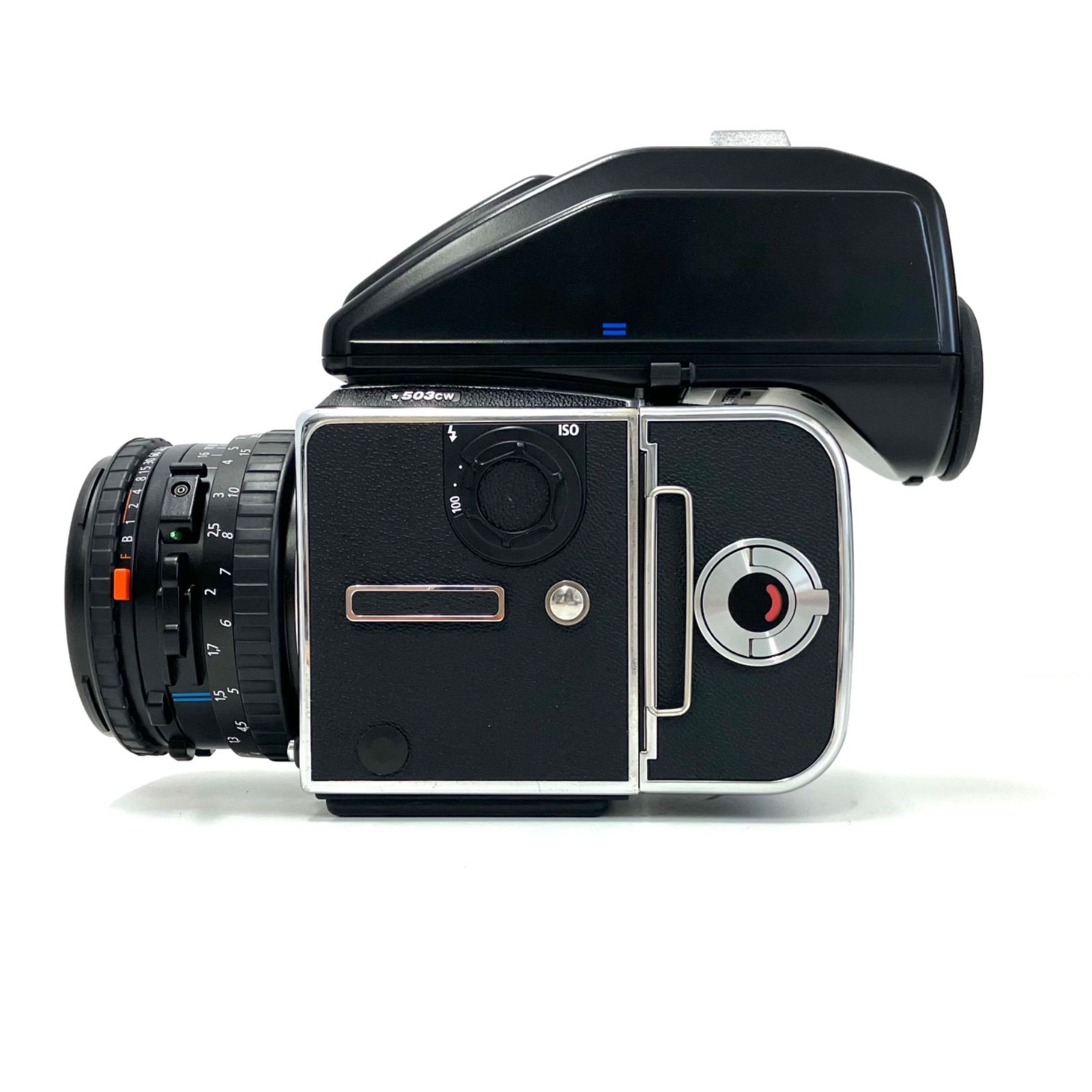 【09198】　Hasselblad 503CW / Carl Zeiss Planar F2.8 80mm / Prism Finder PME90 セット　美品