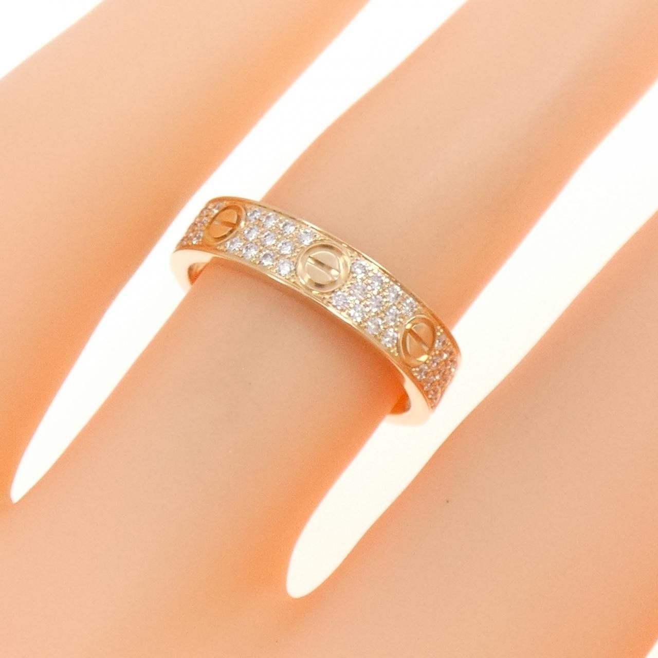 【磨き済み】 カルティエ ミニラブリング　K18　ホワイトゴールド　11号 CARTIER】CARTIER ミニラブリング K18ホワイトゴールド 11号 磨き済み