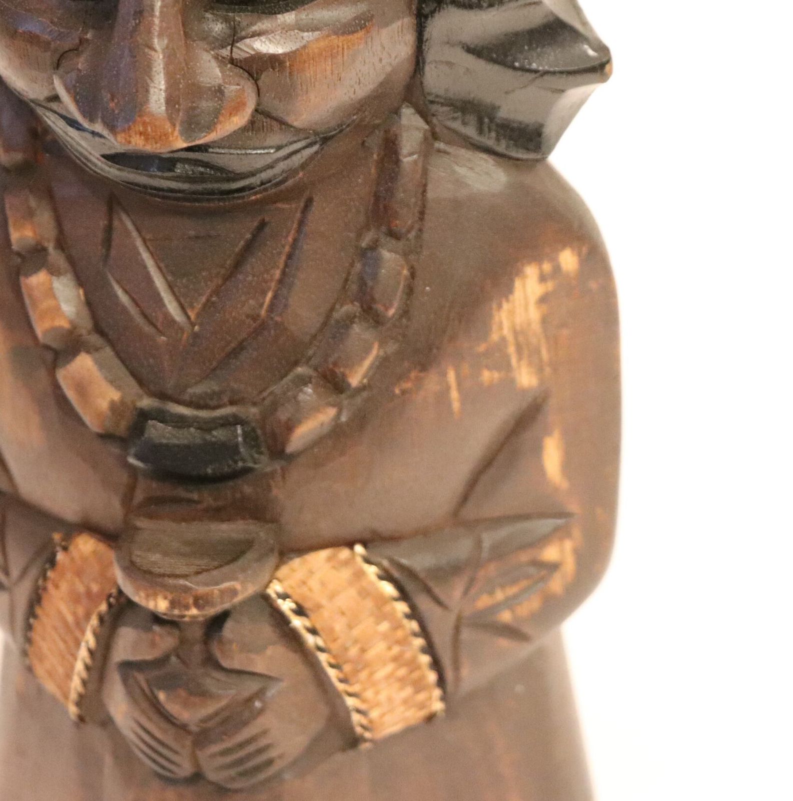 アイヌ木彫り人形・ニポポ人形・夫婦ペア・No.200802-64・梱包サイズ80