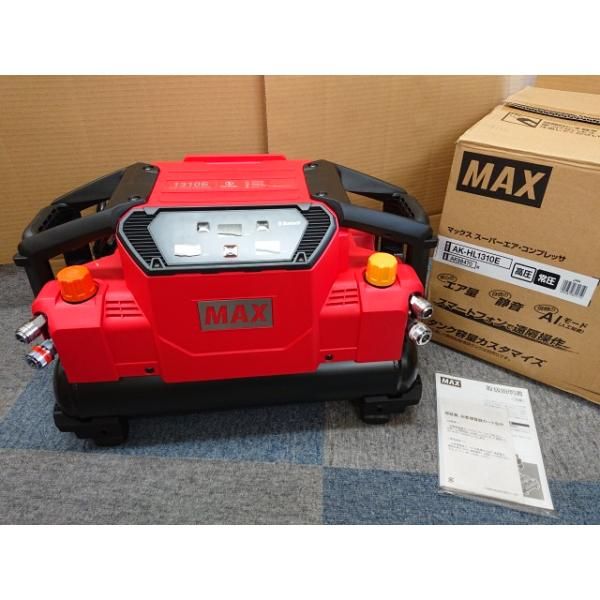 ♥品 マックス MAX スーパーエア コンプレッサ AK-HL1310E レッド AK98470 タンク容量11L 高圧 常圧 エアコンプレッサー