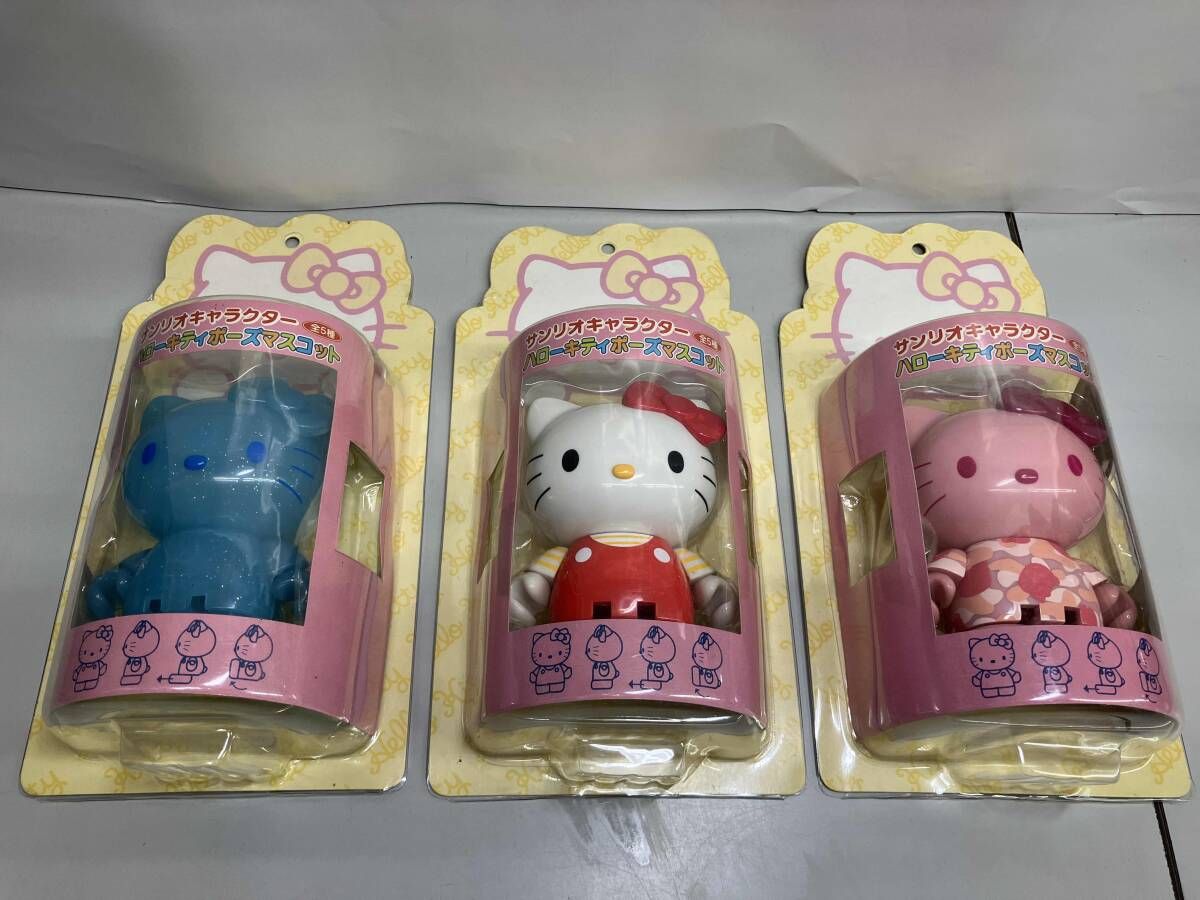 未開封品 ハローキティ ポーズマスコット 3種