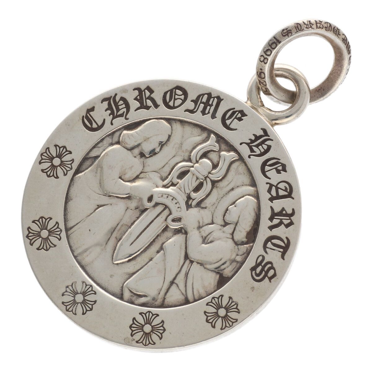 中古】 CHROME HEARTS クロムハーツ エンジェルメダル ラージ