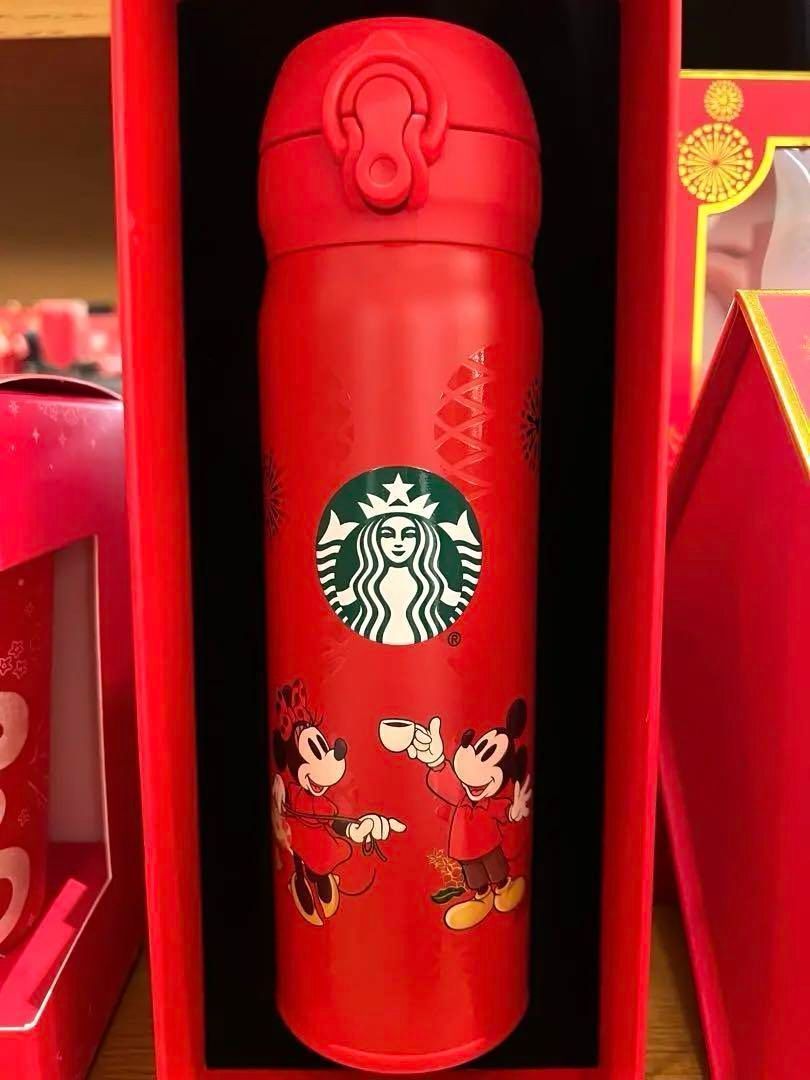 中国春節限定　海外限定　日本未発売 スタバ　ディズニー　THERMOS水筒