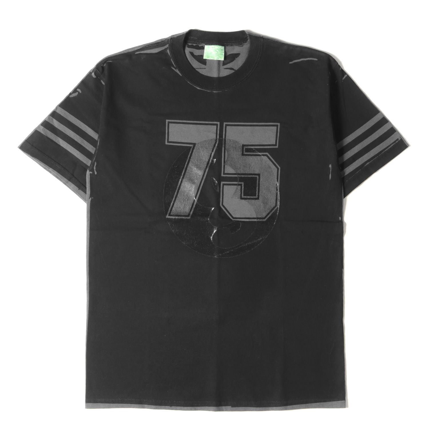 GOOD ENOUGH グッドイナフ Tシャツ サイズ:M 00s GOODENOUGHUK オーバープリント グラムg ロゴ クルーネック 半袖 Tシャツ チャコール トップス カットソー 00年代 アーカイブ【メンズ】