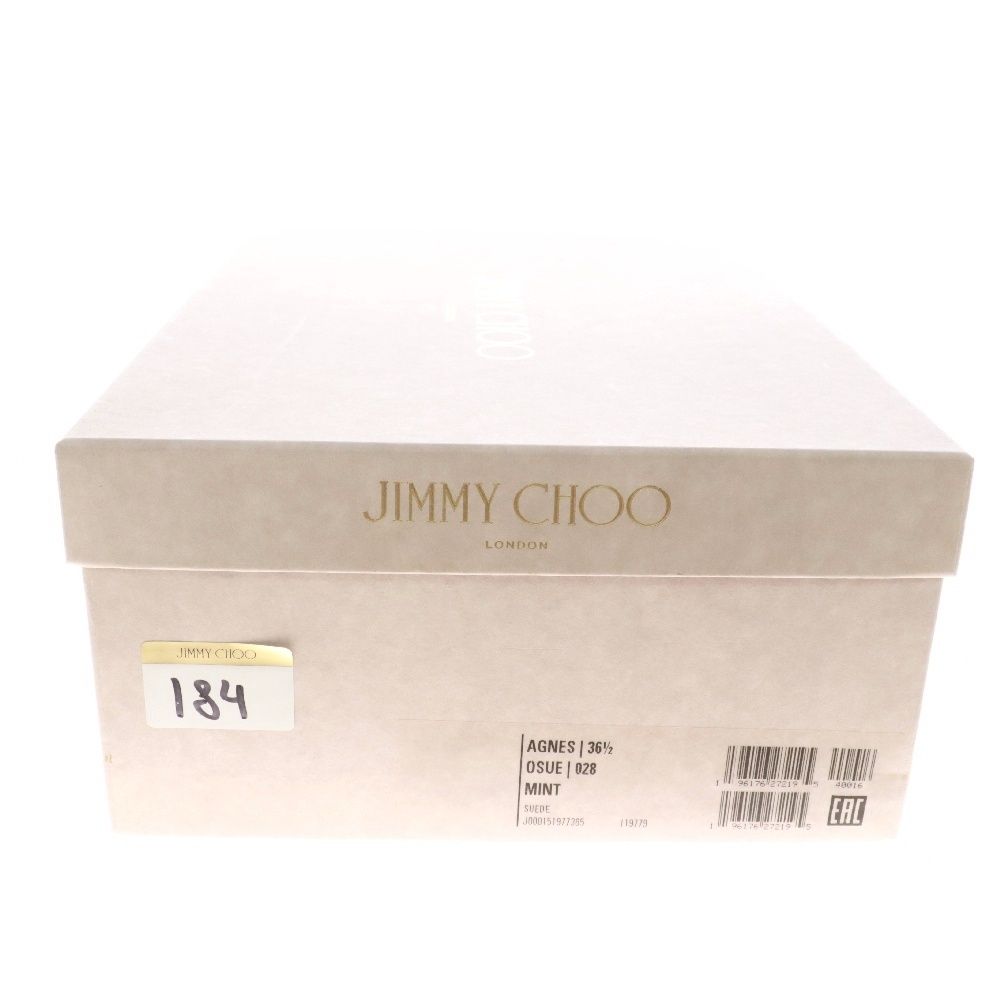 美品【ジミーチュウ】AGNES MINT スウェード ミントグリーン　36.5 JIMMY CHOO (ジミーチュウ) AGNES MINT ポインテッドトゥ