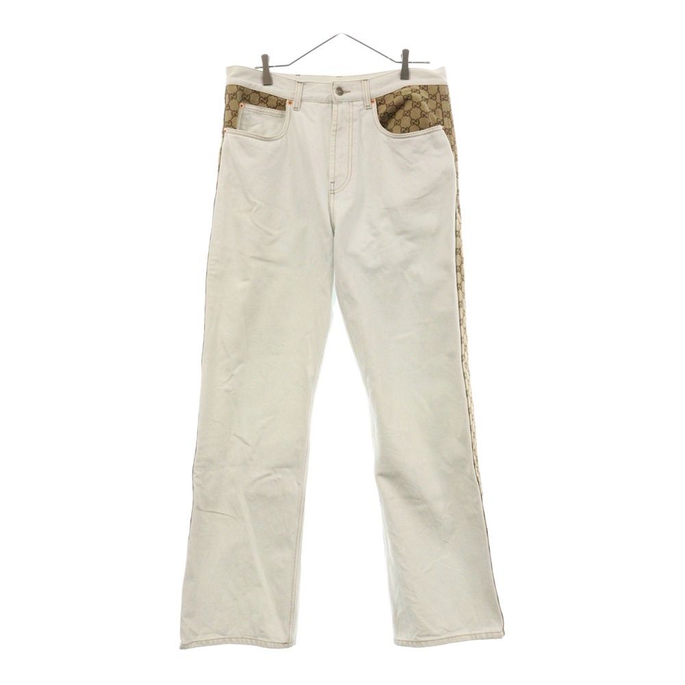 GUCCI GGパターン デニムパンツ GUCCI GGパターン デニムパンツ Washed denim pant with GG
