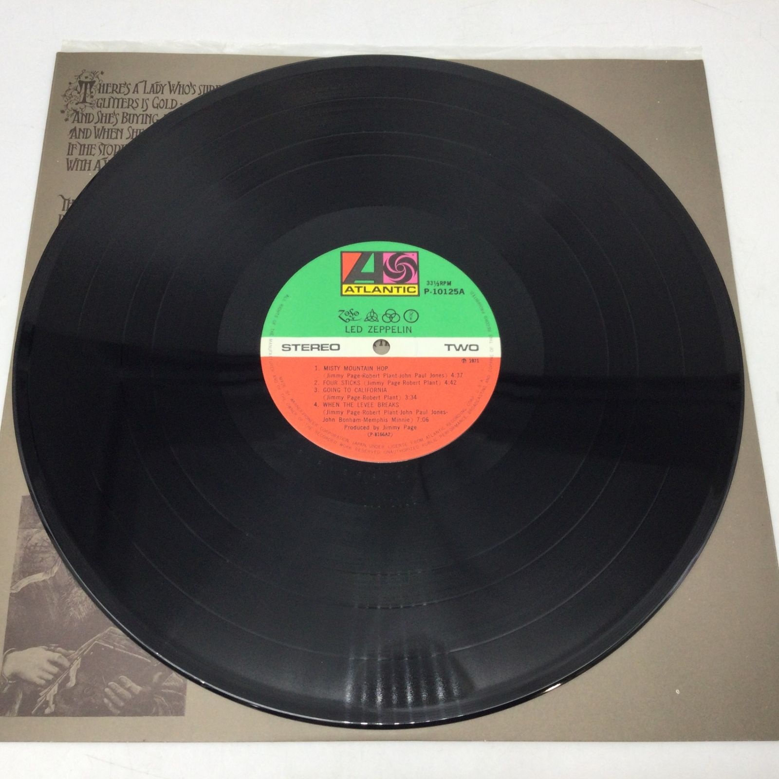 6406 【帯付】Led Zeppelin IV レッド・ツェッペリン 4 LPレコード P