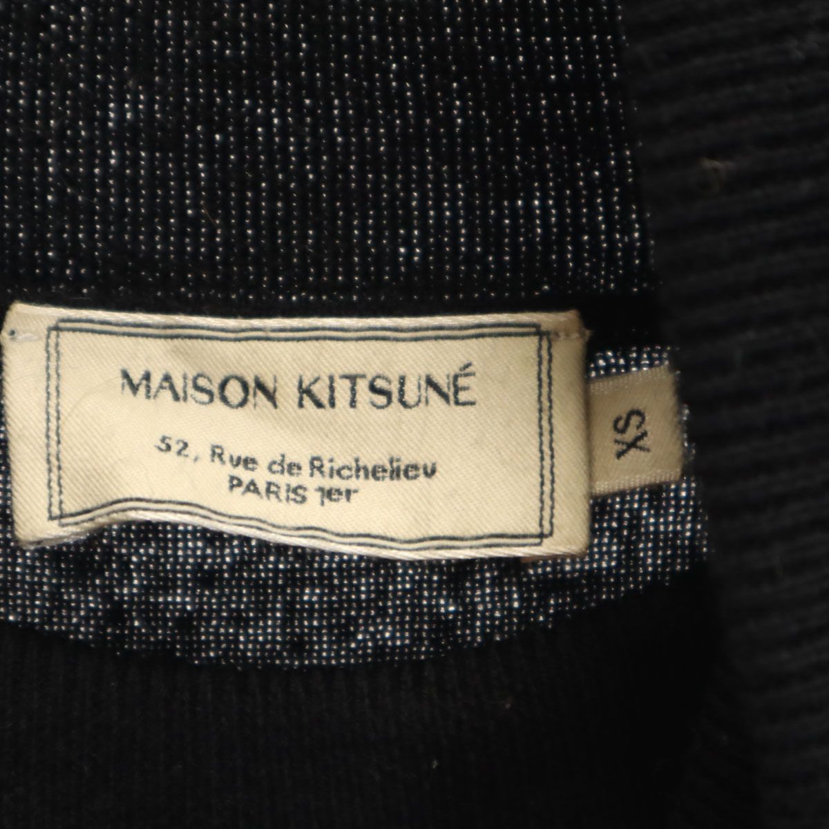 MAISON KITSUNE メゾンキツネ 長袖 タートルネック セーター XS