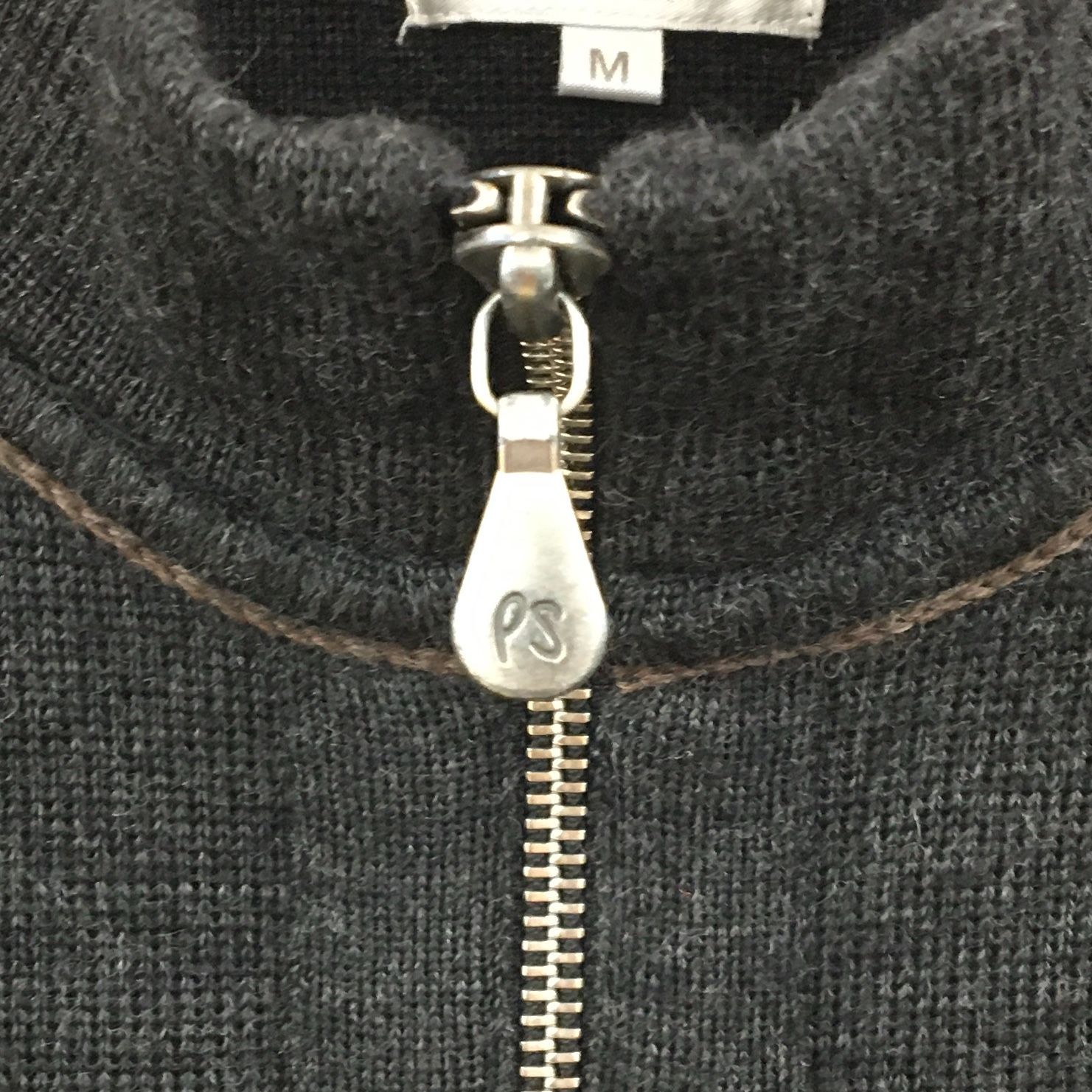 Z1465【美品】Paul Smith LONDON ポールスミス ジップアップニット 毛