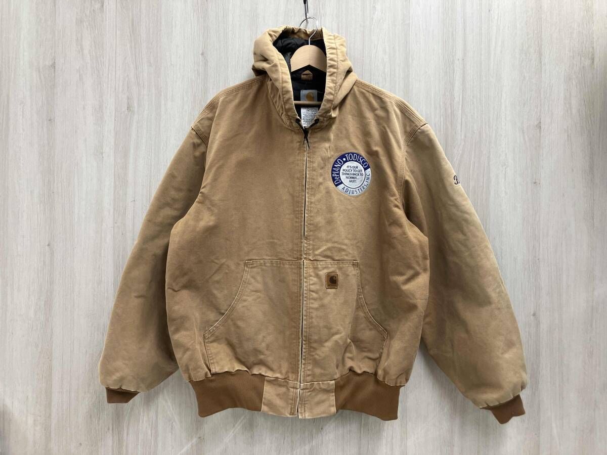 現行 Carhartt ベージュジャケット Sサイズ 90's~ カーハート 3rdタイプ ダックジャケット ベージュ