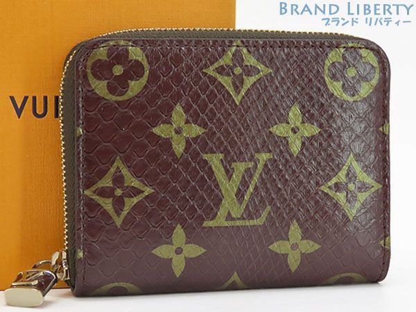 ルイヴィトン モノグラム・パイソンジッピー・コインパース 中古 美品 