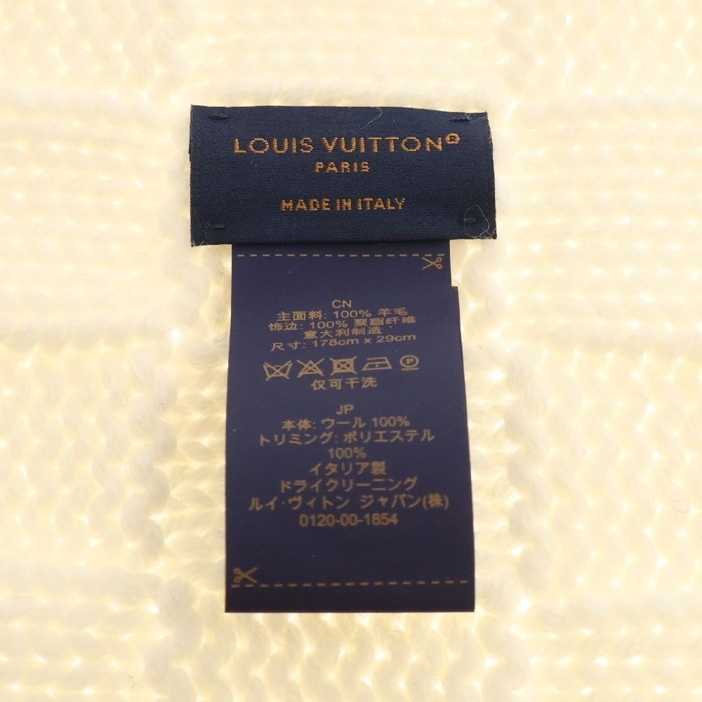 LOUIS VUITTON (ルイヴィトン) Demier Logo Heritage Snag Muffler