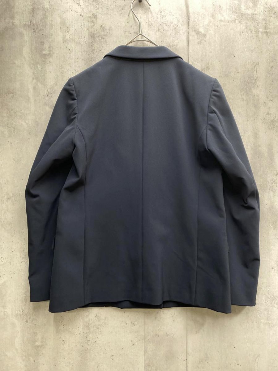 ユナイテッドアローズ　ダブル　リネン　テーラードジャケット　紺 36 ネップ　1 UNITED ARROWS - UNITED ARROWS / ユナイテッドアローズ