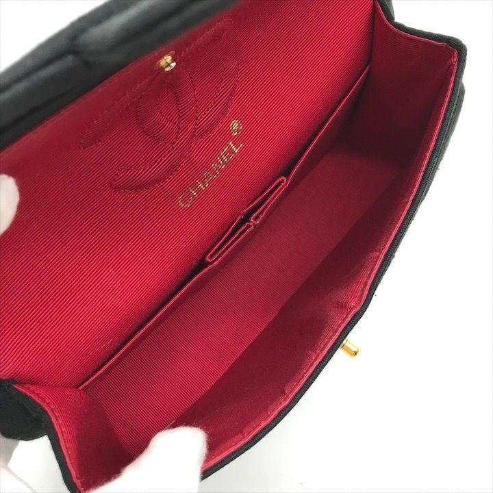 美品 CHANEL シャネル ココマーク ターンロック マトラッセ コットン