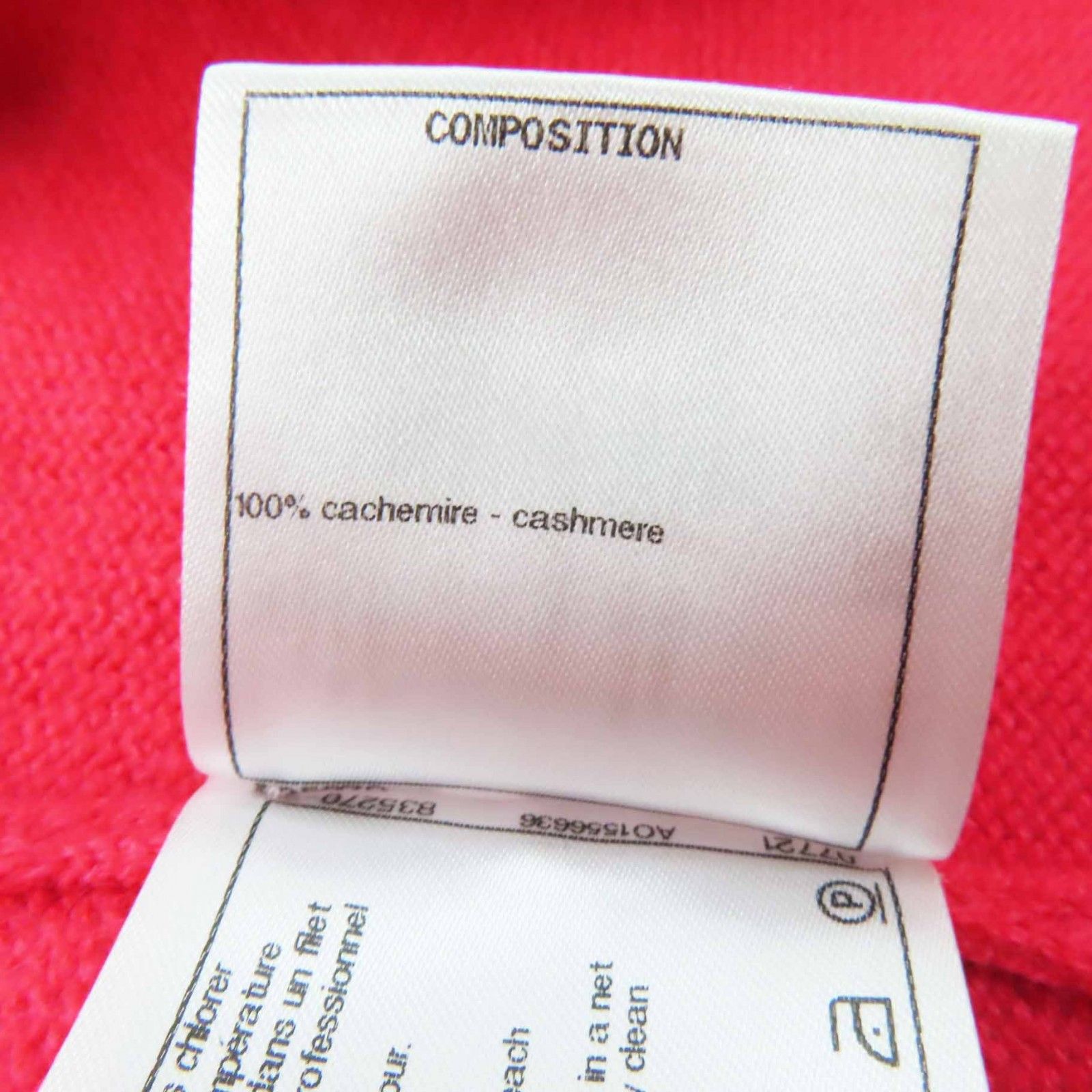 極美品◎CHANEL シャネル P60724 カシミヤ100％ ココマーク