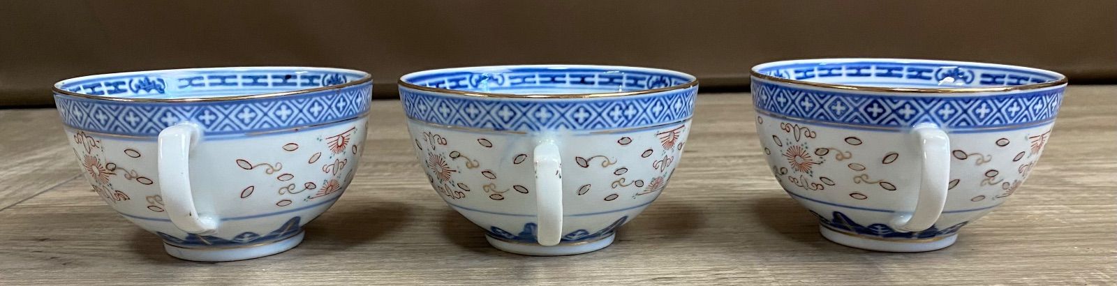 中国　明時代　染付蓮弁紋小杯6点　中国茶器　送料込み0910 明古染付風景文蓮花形向付 五客揃 | TSUNAGU東美｜東美ECモール