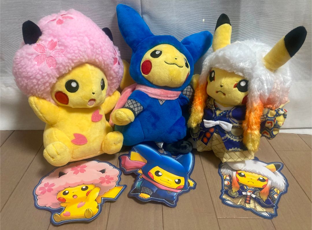 NEW】ピカチュウ（歌舞伎、忍者、桜）ポケモンセンター日本限定 - メルカリ