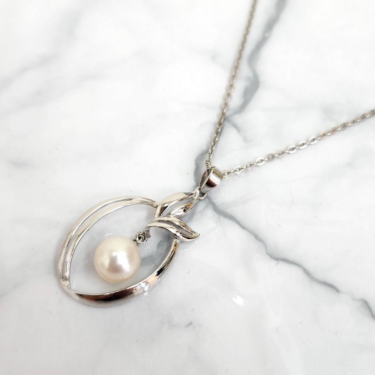 MIKIMOTO ミキモト 真珠 パール ネックレス S刻印 一粒 アクセサリー 