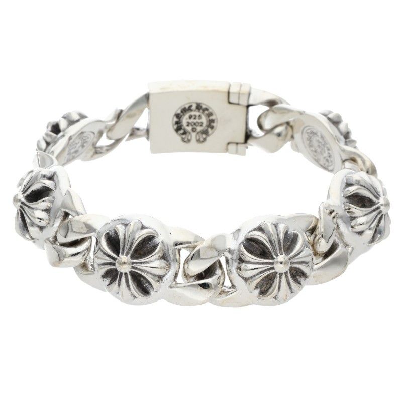 クロムハーツ クロスリンク 6LINKブレスレット 新品＆燻加工済 クロム