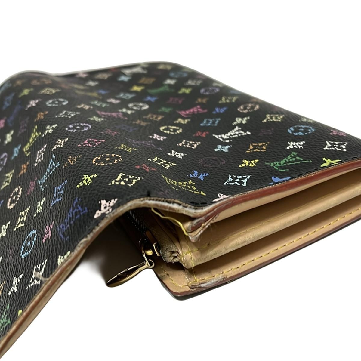 LOUIS VUITTON ルイヴィトン サイフ･小物 ポルトモネ･プラ 小銭入れ モノグラム･マルチカラー ノワール M92656  【430】2148103130700