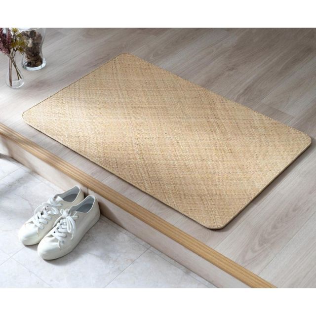 イケヒコ 籐製網代ラグマット 宝麗 約70×120cm 5209710 天然ラタン 籐あじろ 玄関マット