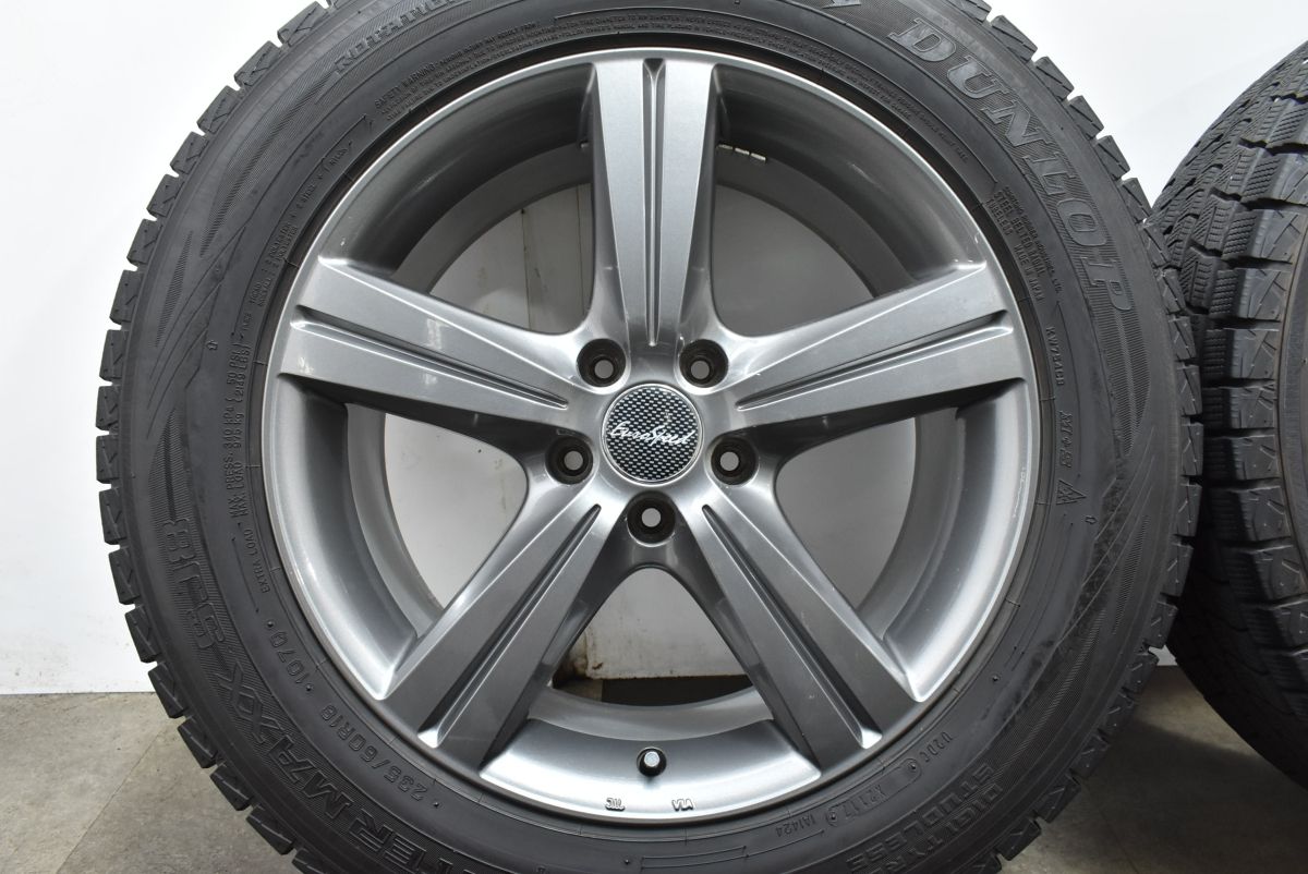 通常販売価格品質保証。 程度良好品 ユーロスピード 18in 7.5J 40 PCD114.3 ダンロップ ウィンターマックス SJ8 235 60R18 CX-60 C X-80 T33 エクストレイル 目を引く