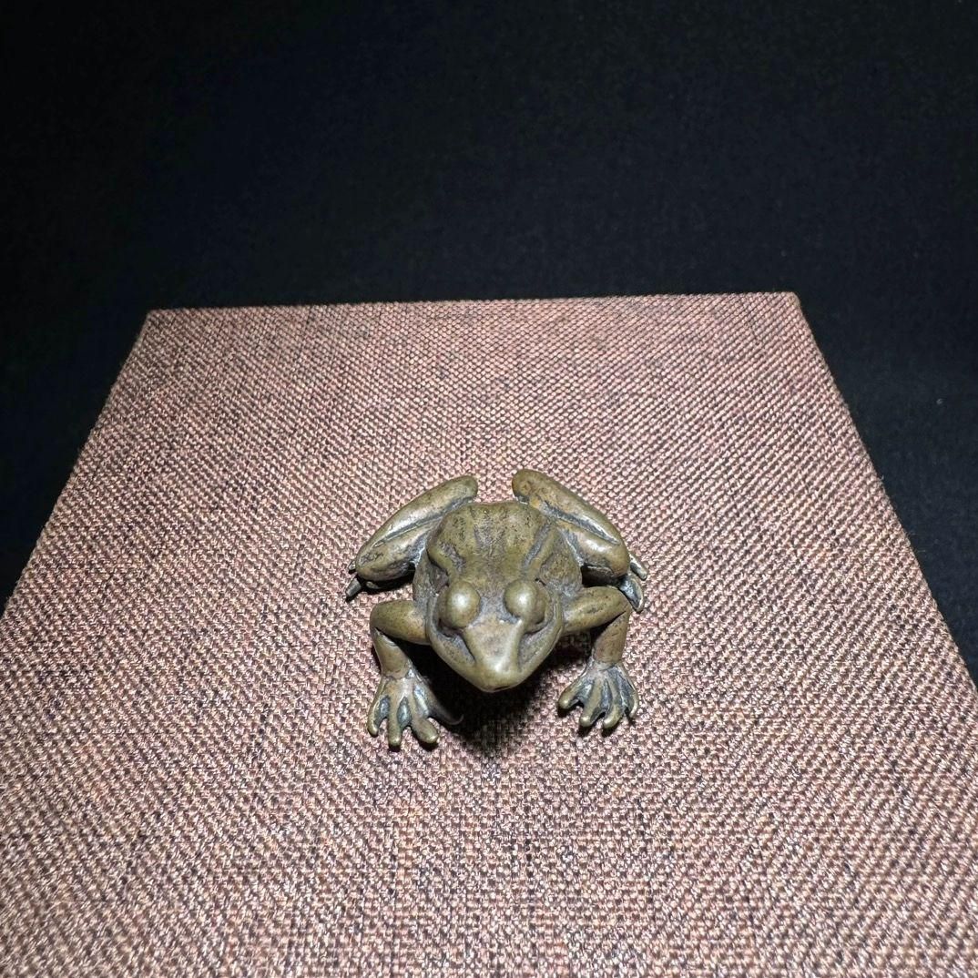 蛙 茶寵 銅器 茶台 置件 蓋置 蓋託 装飾品 工芸品 美術品 置物 蛙 茶寵 銅器 茶台 置件 蓋置 蓋託 装飾品 工芸品 美術品 置物