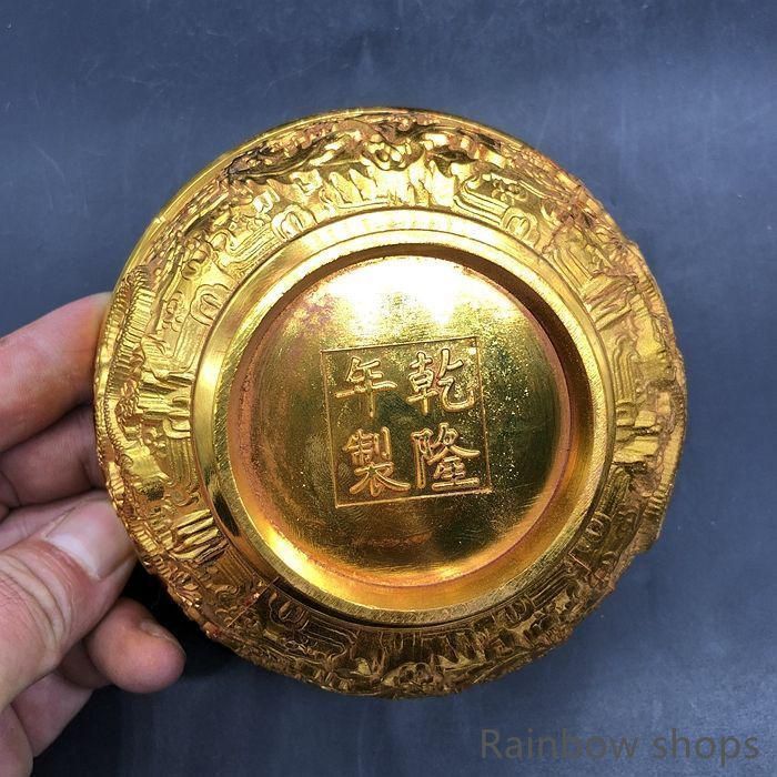 銅器 銅碗 龍鳳碗 リビング 玄関 書架 装飾品 工芸品 置物 新品未使用】銅 細工 龍鳳碗 装飾品 工芸品 美術品 置物