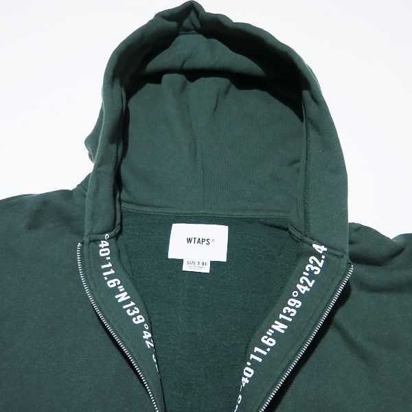 WTAPS ダブルタップス 22AW X3.0/ZIP HOODY/CTPL 222ATDT-CSM18 ジップ フーディー コットン ポリエステル  グリーン トップス クロスボーン パーカー サイズ04(XL) - メルカリ