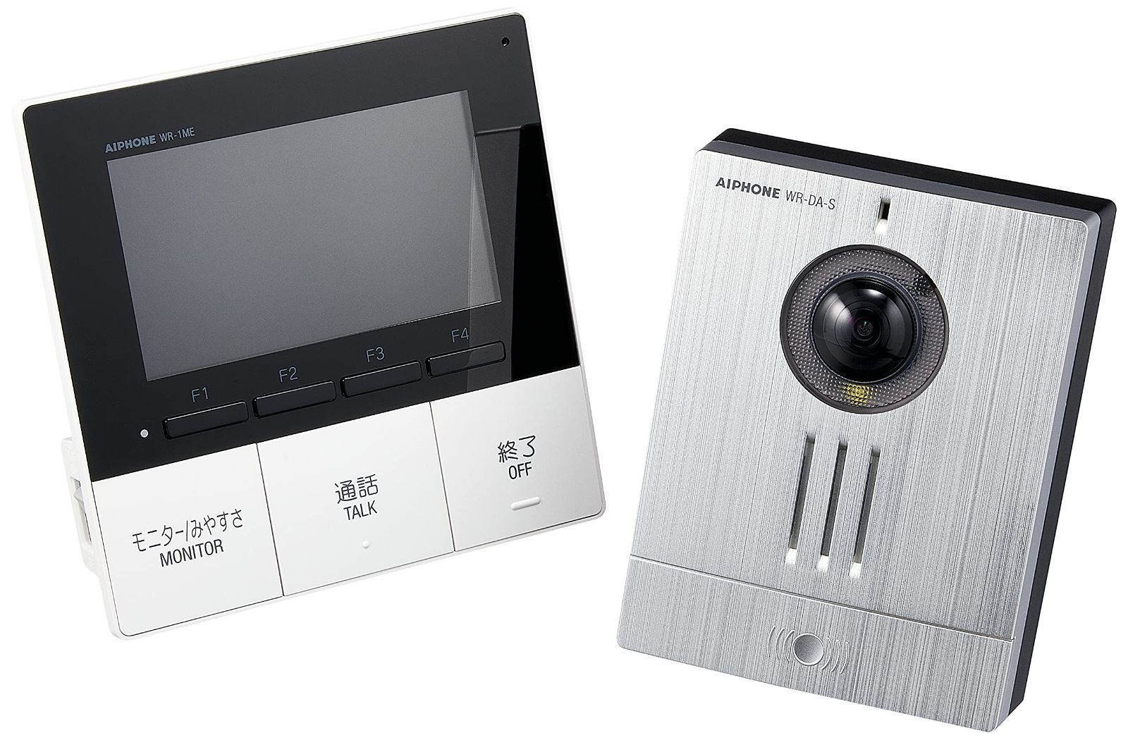 4.3型モニター 配線工事不要 卓上設置 子機電池式 ワイヤレス 動画録画 インターホン 親機と子機セット ドアホン ZA-TD3 アイホン