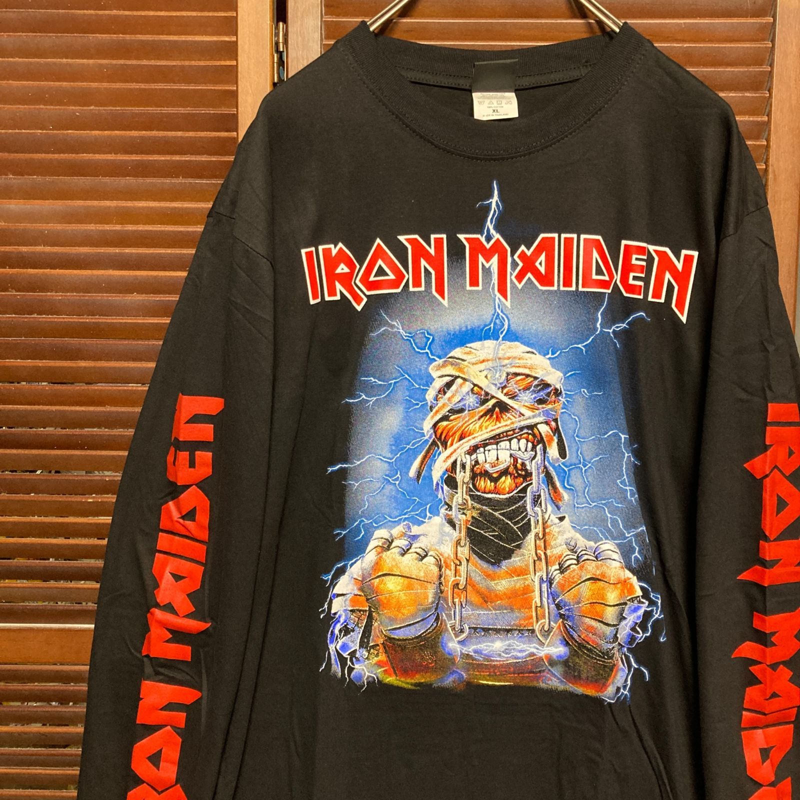 アイアンメイデン IRON MAIDEN 黒 長袖 Tシャツ ロンT バンド
