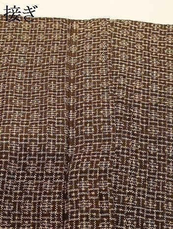 平和屋着物○男性 男柄の最高峰 西郷柄 西郷絣 本場大島紬 格子 正絹