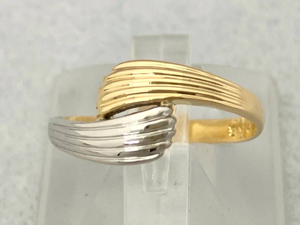 Pt900＆18K デザインリング✴︎used✴︎ Pt900＆18K デザインリング✴︎used✴︎ - メルカリ