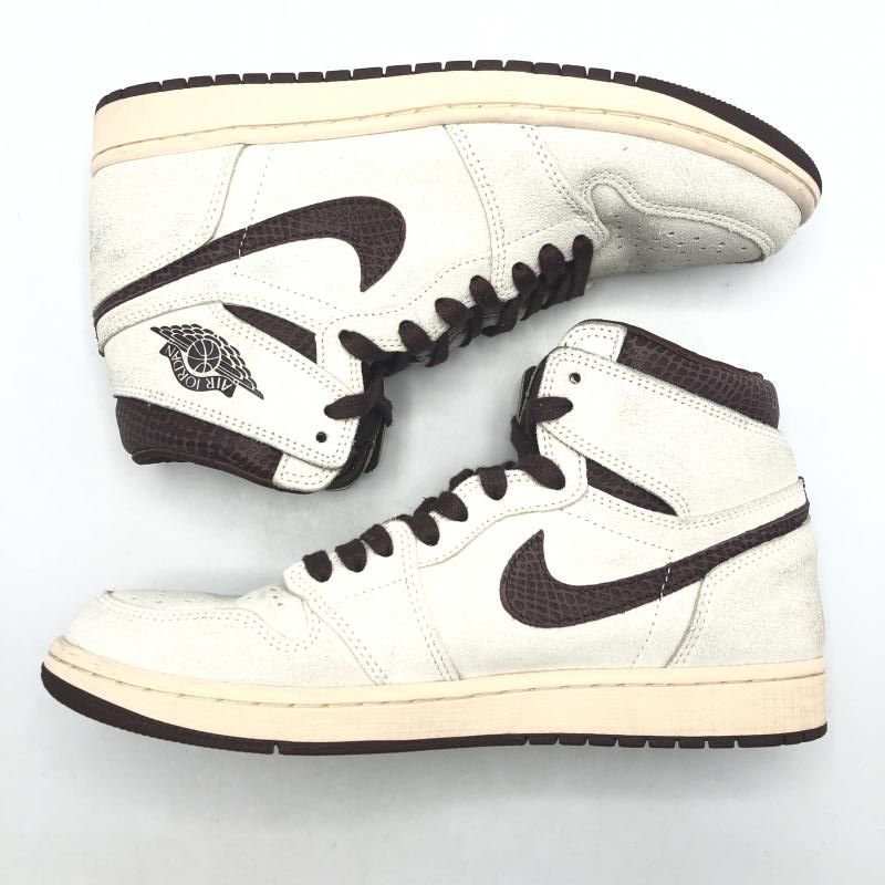 中古】A Ma Maniere × Nike Air Jordan 1 Retro High OG Sail and 