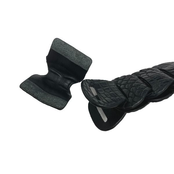 クロコダイル LJ-BG ベルト メタリック CROCODILE ニッケル 35mm