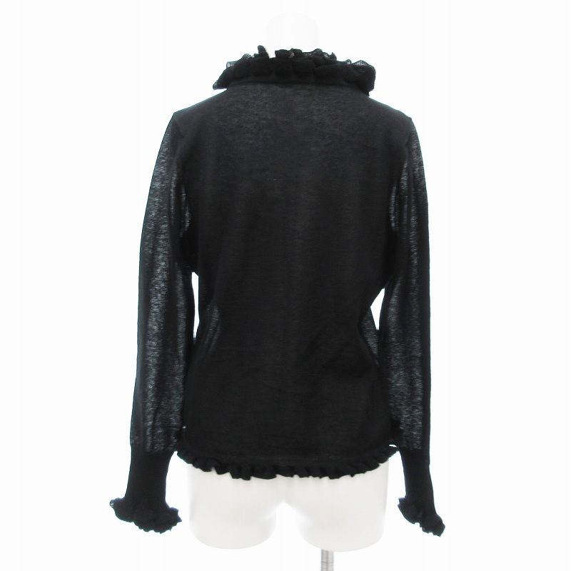 トゥービーシック TO BE CHIC シャツ ブラウス 長袖 フリル 2 黒 ブラック /JS レディース トゥービーシック TO BE CHIC シャツ ブラウス 長袖 フリル 2 黒
