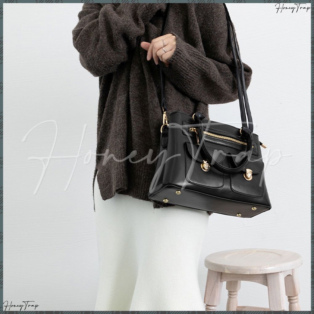 ETRO ブラックレザー　ハンドバック　ショルダーバッグ　2way 2wayレザーバッグ | deux C(ドゥ・セー)公式オンラインストア