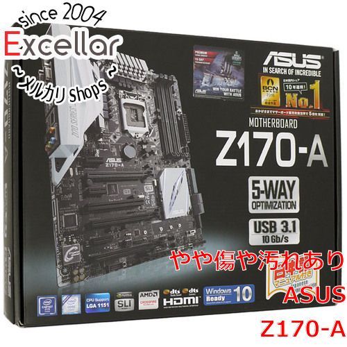 bn:12] ASUS製 ATXマザーボード Z170-A LGA1151 元箱あり - 家電・PC