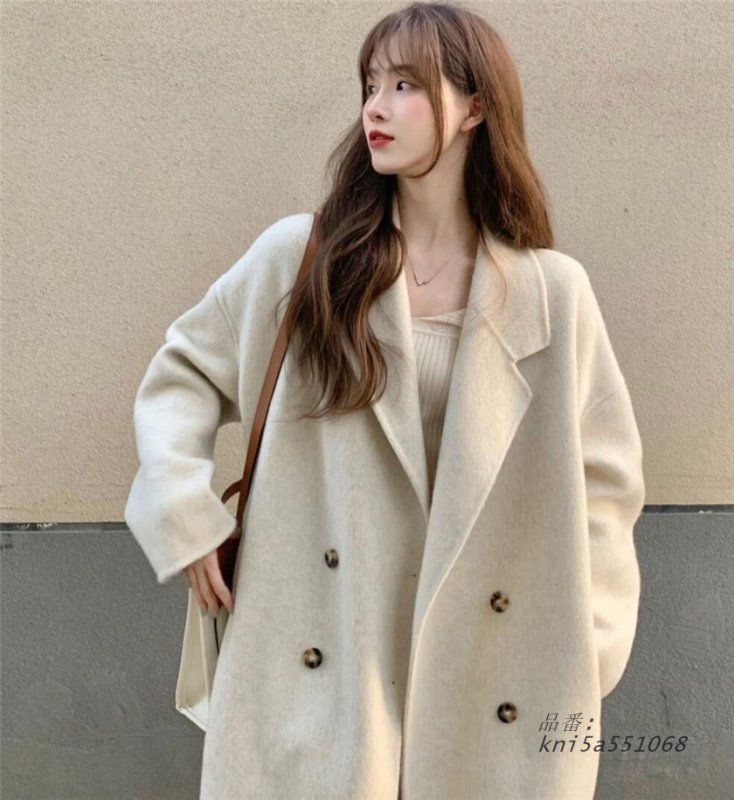 ロングコート レディース ウールコート ウール混 コート テーラード 防寒 防風 秋冬 冬 洋服 アウター kni5a551068