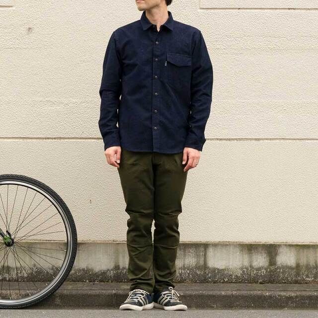 種類4 XL NAVY 無地 ネルシャツ 三分割ポケット ツーリング 保温 ミッドレイヤー 自転車 No.2194 リンプロジェクト rin project rin project BRIGHTFACE_UK