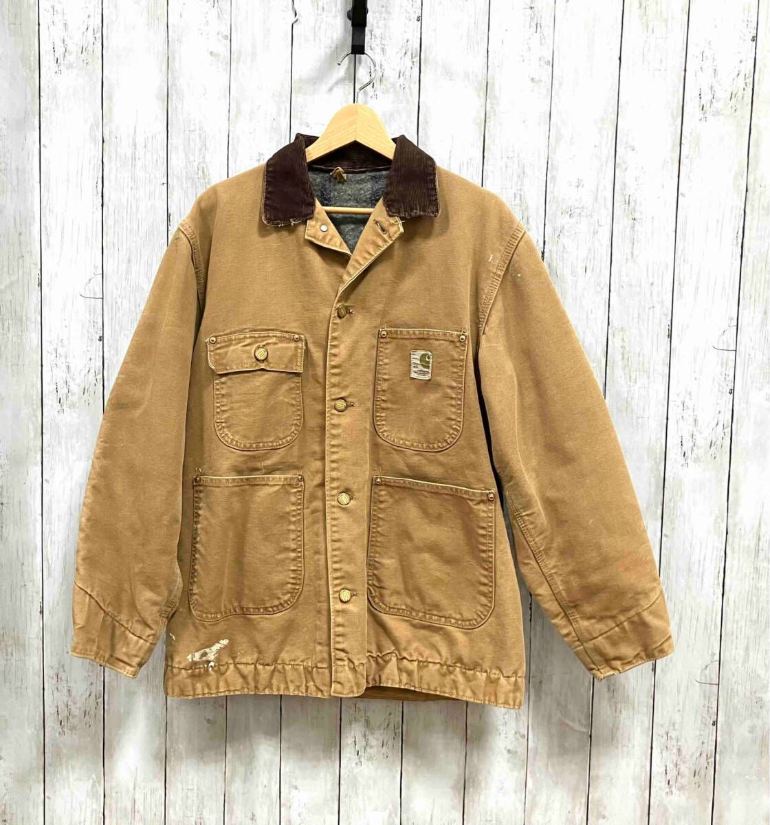 【年中無休】 Carhartt 60s~ Duck Chore Coat カバーオール デカCボタン ジャケット・アウター