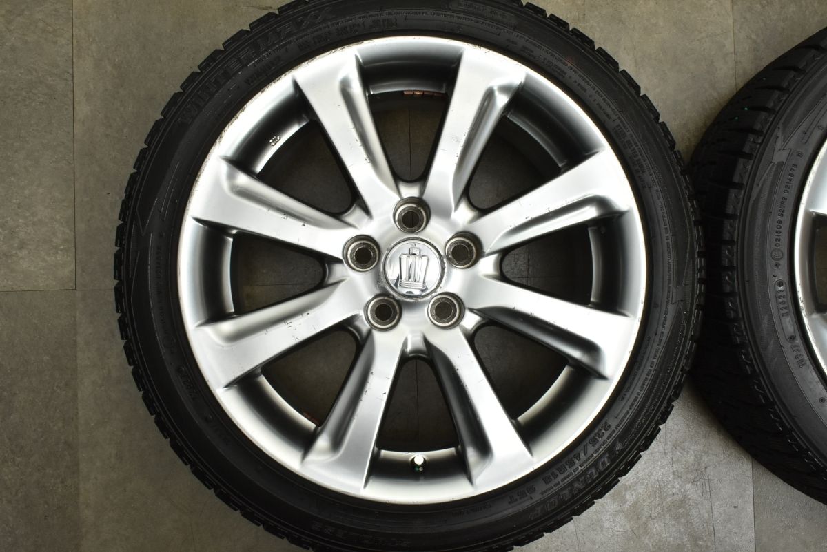 バリ溝 トヨタ 200 クラウン アスリート 純正 18in 8J 45 PCD114.3 ダンロップ ウィンターマックス WM02 225 45R18 カムリ マークX FFCRYSTALESIA_COM