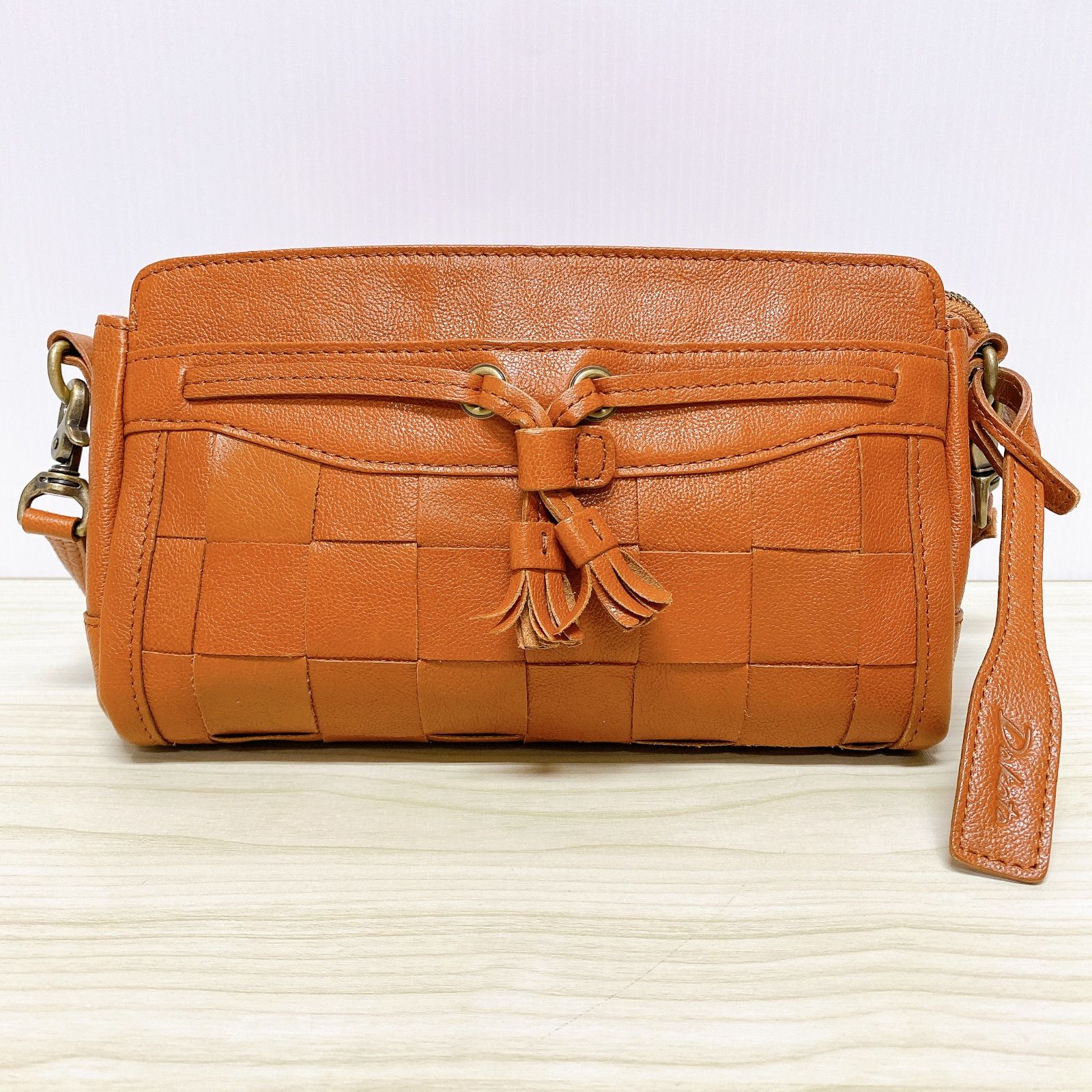 □Dakota ダコタ レザー ショルダーバッグ 編み込み 美品□ - メルカリ