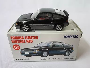【大人気，爆買い】 【中古】トミカ 1/64 LV-N22a Honda バラードスポーツ CR-X Si(ブラック×グレー) 「トミカリミテッドヴィンテージNEO」 [222125] トミカ