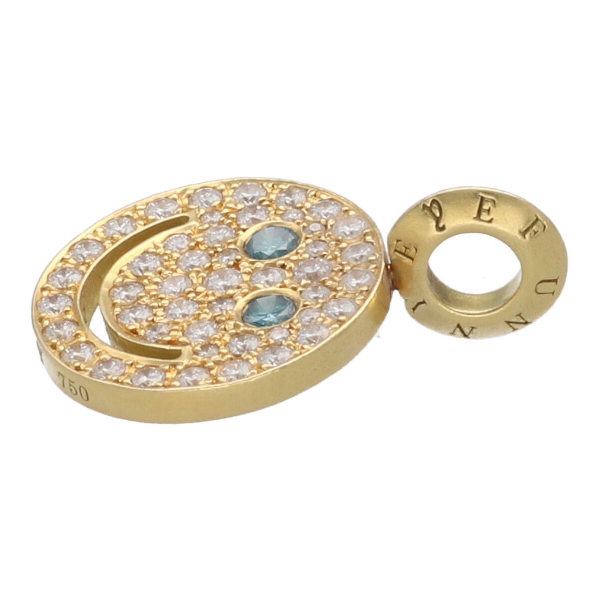 アイファニー eyefunny スマイルダイヤモンドトップ 750 k18 アイファニー スマイル ダイヤ ネックレス 750(YG)×K18(YG) 14.4