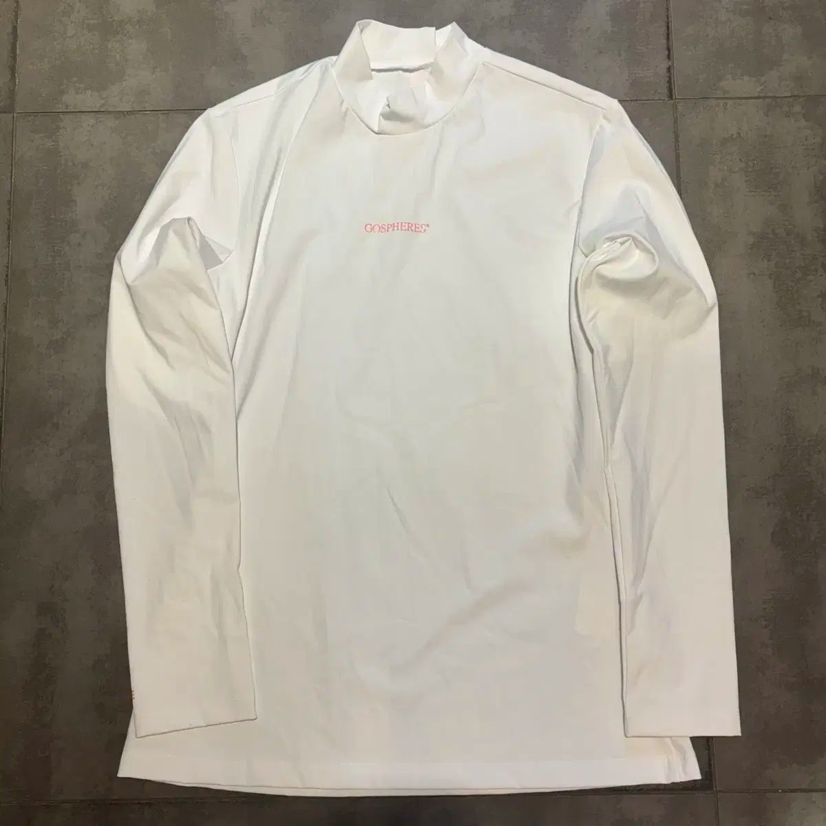 ゴスフィア レディース ゴルフウェア モックネック ハイネック Tシャツ 白