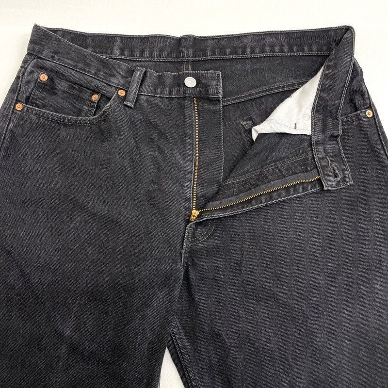 US古着 リーバイス Levi's 550 ブラックデニム パンツ テーパード W37